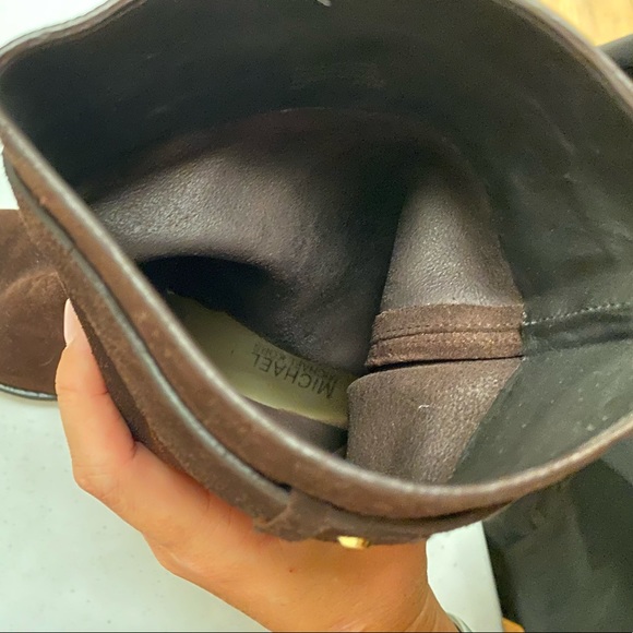 Michael Kors Rhea Fringe Brown Boots - Picture 10 of 10